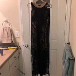 Illusion maxi dress